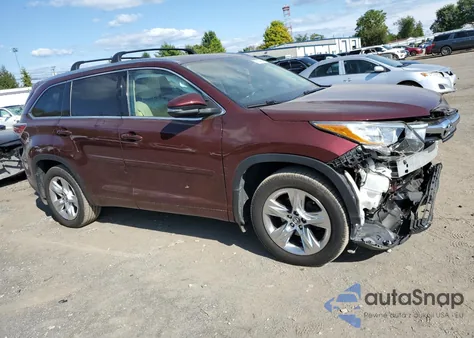 2016 Toyota Highlander Limited из США, поврежденный, VIN 5TDDKRFH3GS343499